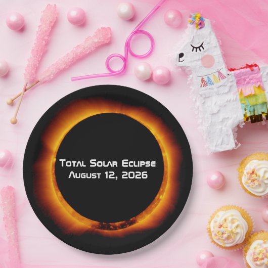 2026 Total Solar Eclipse Pappteller (Party)