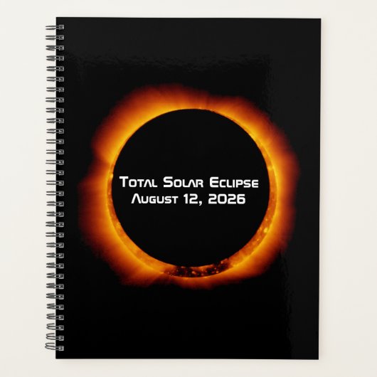 2026 Total Solar Eclipse Planer (Vorderseite)