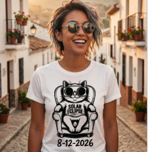 2026 Totale Mondfinsternis-Shirt August-Sonnenerei Tri-Blend Shirt