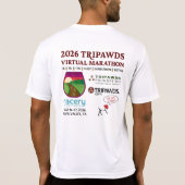 2026 Tripawds Marathon Performance  T-Shirt (Rückseite)