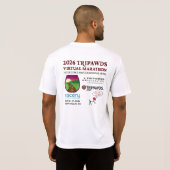 2026 Tripawds Marathon Performance  T-Shirt (Schwarz voll)