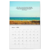 2026 Tropischer Strand Hochwertige Psalmen Bibelve Kalender (Mär 2026)