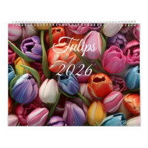 2026 Tulpen Wandkalender