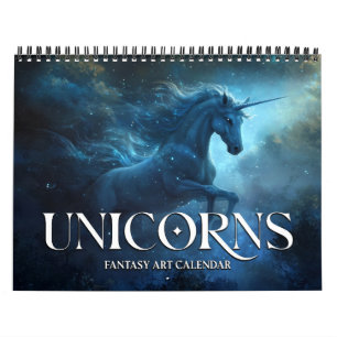 2026 Unicorns 2 Fantasy Art Calendar Kalender