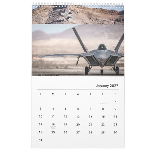 2026 USAF Calendar Kalender (Jan 2027)