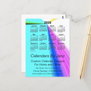 2026 Vanishing Point Business Calendar von Janz Postkarte