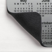 2026 Verblassener weißer Kalender von Janz Mouse P Mousepad (Ecke)