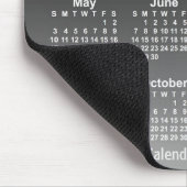 2026 Verblasster Schwarzer Kalender von Janz Mouse Mousepad (Ecke)