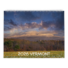 2026 Vermont Calendar Kalender
