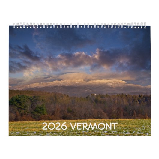 2026 Vermont Calendar Kalender (Titelbild)