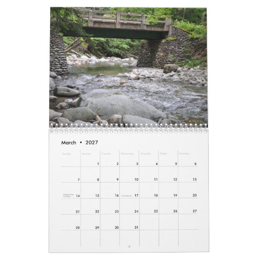 2026 Vermont - Kalender (Mär 2027)