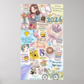 2026 Vision Board Collage Poster (Vorne)