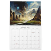 2026 Visionäre Dimensionen 3 Surreale Landschaften Kalender (Jan 2027)