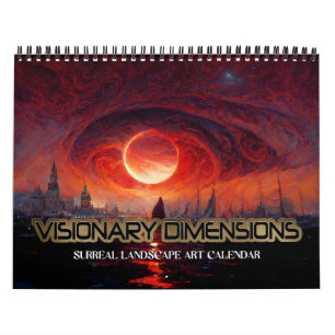 2026 Visionäre Dimensionen 4 Surreale Landschaften Kalender