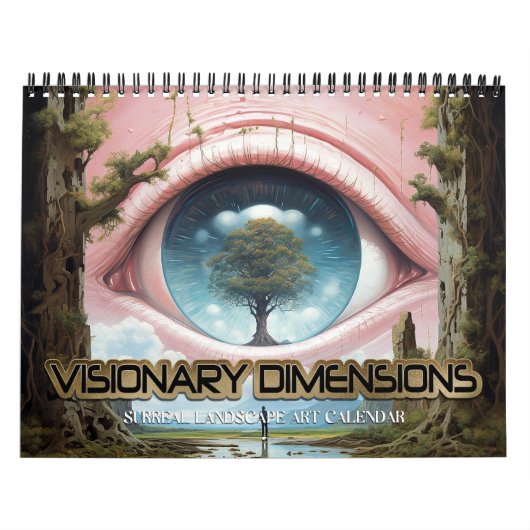 2026 Visionäre Dimensionen 5 Surreale Landschaften Kalender (Titelbild)