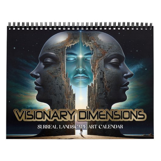 2026 Visionäre Dimensionen 6 Surreale Landschaften Kalender (Titelbild)