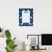 2026 Vögel Kalender Poster (Heimbüro)