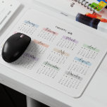 2026 VOLLES JAHR KALENDER PASTEL HANDSCHRIFTLICHE  MOUSEPAD<br><div class="desc">Bleibe und inspiriert mit diesem 2026 volljährigen Kalendermauspad. Jeden Monat wird in sanften Pastelltönen schön hervorgehoben und in einem handgeschriebenen Schriftart im eleganten Skriptstil angezeigt, der dem Arbeitsbereich eine Touch an Eleganz verleiht. Dieses Mauspad eignet sich ideal für eine schnelle Datumsreferenz während der Arbeit und kombiniert Funktionalität mit Stil. Ein...</div>