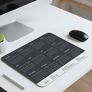 2026 Volljahreskalender Geschäft Logo Werbeartikel Mousepad