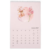2026 Wasserfarben-Blumenkalender Kalender (Jan 2027)