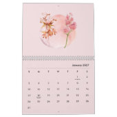 2026 Wasserfarben-Blumenkalender Kalender (Jan 2027)