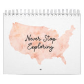 2026 Wasserfarbenländer auf der Weltkarte Kalender (Titelbild)