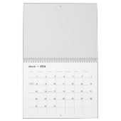 2026 Watercolor Botanical Calendar – Elegant Minim Kalender (Mär 2026)