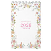 2026 Watercolor Pastel Floral Calendar with Quotes Kalender (Titelbild)