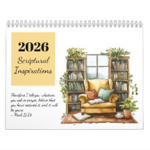 2026 Watercolor-Schriftinspirationskalender