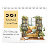 2026 Watercolor Scriptural Inspirations Calendar Kalender (Titelbild)