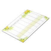 2026 weekly planner lemon notizblock (angewinkelt)