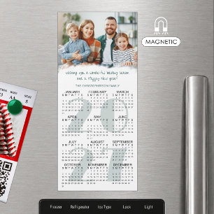 2026 Weihnachtsfoto 2027 Kalender Magnetkarte