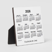 2026 Weißbuch-Kalender von Janz Fotoplatte (Vorderseite)