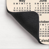 2026 Weißer Kalender der Antike von Janz Mouse Pad Mousepad (Ecke)