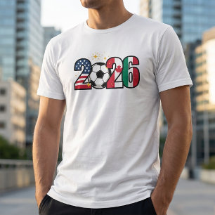 2026 Weltmeisterschafts-Feiernummern-Kunst T-Shirt