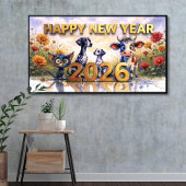 2026 Whimsical Animals Print/Samsung Frame TV Kuns Poster
