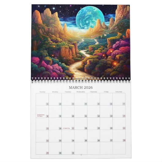 2026 Whimsical Landscapes 2 Kalender (Mär 2026)