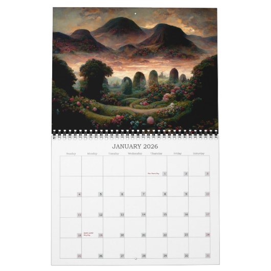 2026 Whimsical Landscapes 2 Kalender (Jan 2026)