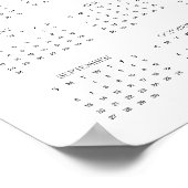 2026 White Dragon Fantasy Art Full Year Calendar Poster (Ecke)