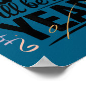 2026 Will Be My Year Celebration New Year Funny  Poster (Ecke)