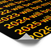 2026 Will Be My Year Funny Humor New Year Quote  Poster (Ecke)