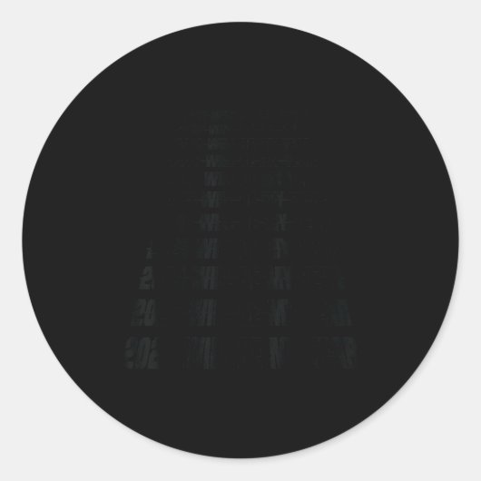 2026 Will Be My Year Funny Humor New Year Quote Runder Aufkleber (Vorderseite)