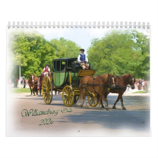 2026 Williamsburg Ölfarben-Kalender Kalender (Titelbild)