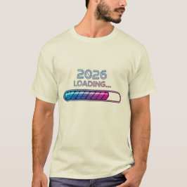 2026 Wird geladen… – Futuristisches Neon-Neujahrs- T-Shirt
