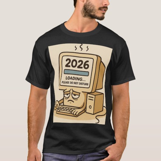 „2026 Wird geladen… System zu müde“ T-Shirt (Vorderseite)