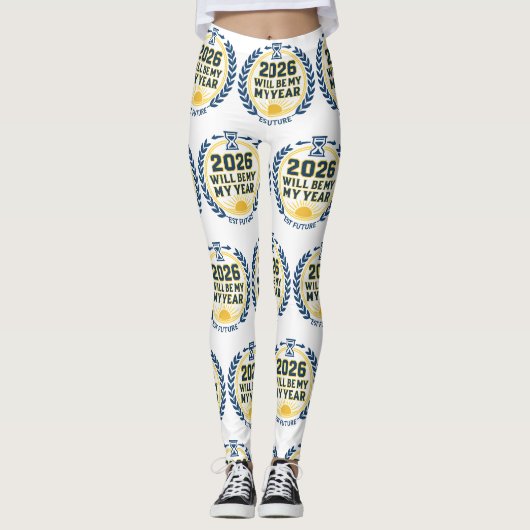 2026 Wird Mein Jahr Sein Leggings (Vorderseite)