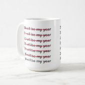 2026 wird mein Jahr sein Lustig Sarkastisch Neujah Kaffeetasse (Vorderseite Links)
