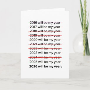2026 Wird Mein Jahr Sein Lustiger Humor Neujahrszi Karte