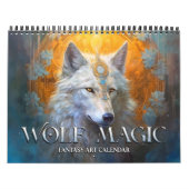 2026 Wolf Magic Fantasy Art Kalender (Titelbild)