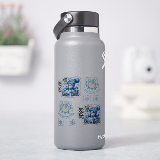 2026 Year Blue Up to Snow Good  Aufkleber (HydroFlask)